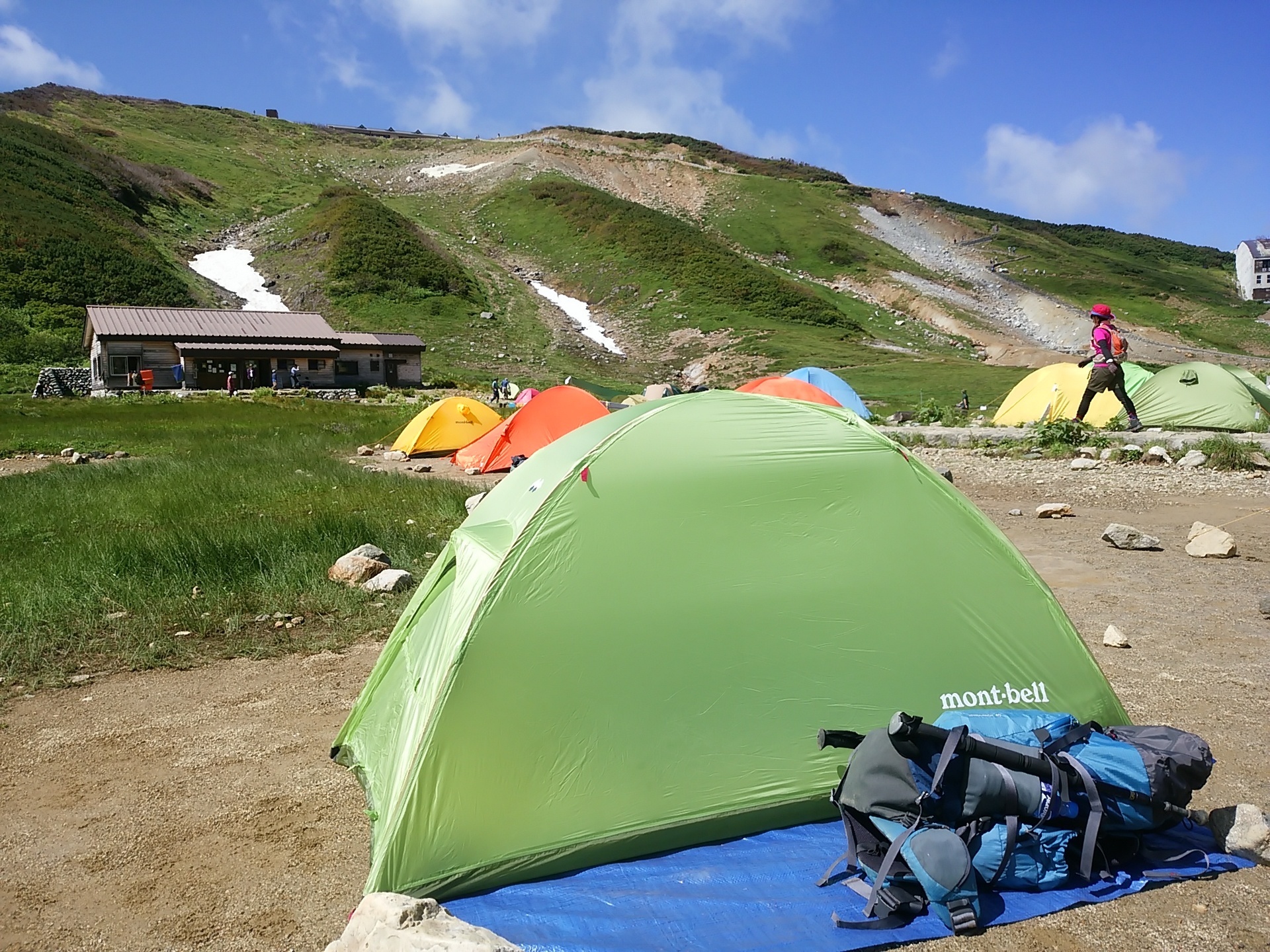 U L ドームシェルターを使ってみた 1 In 立山 雷鳥沢キャンプ場 15 8 15 土 8 16 日 あるく のぶらり山散歩